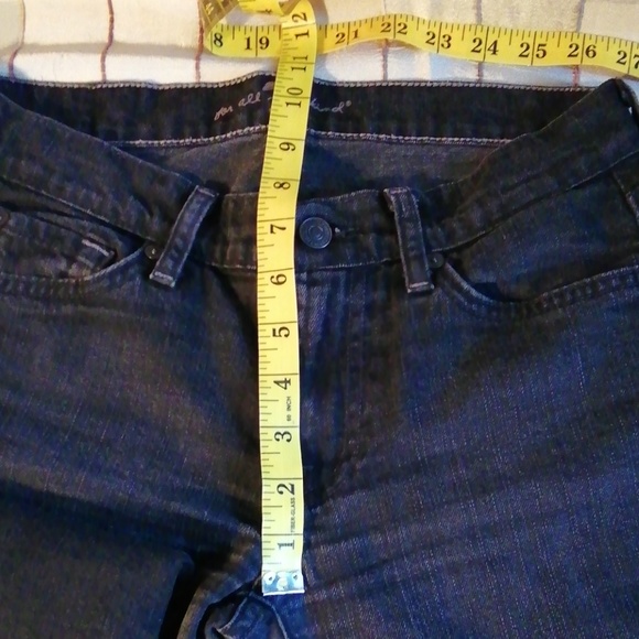 7 for all mankind black bootcut jeans size 27 - Picture 7 of 7
